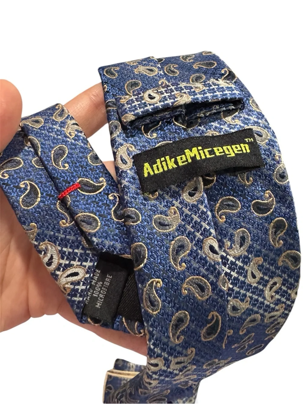 Blue Paisley Men's Tie & Handkerchief